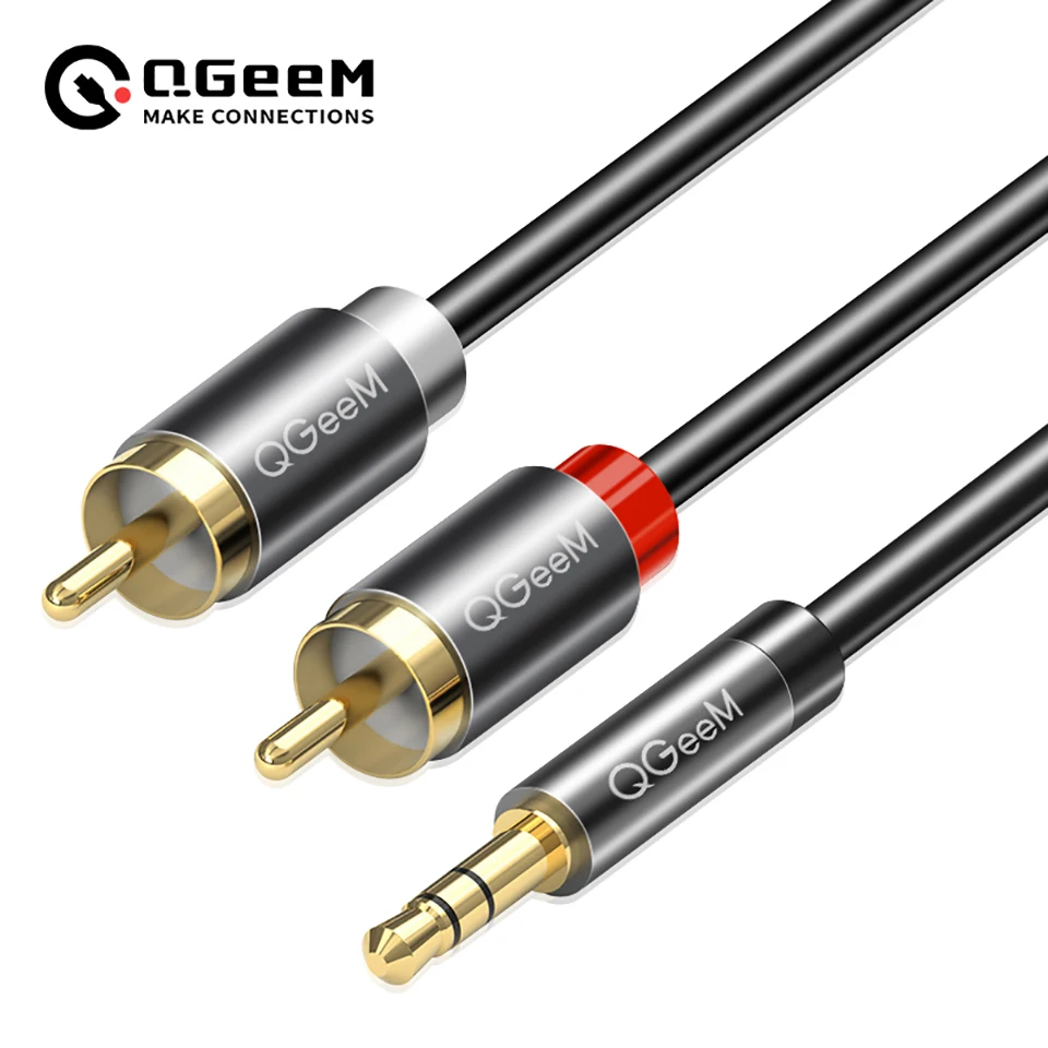 Home Cinema Furniture - QGeeM RCA Kablosu 2RCA - 3.5mm