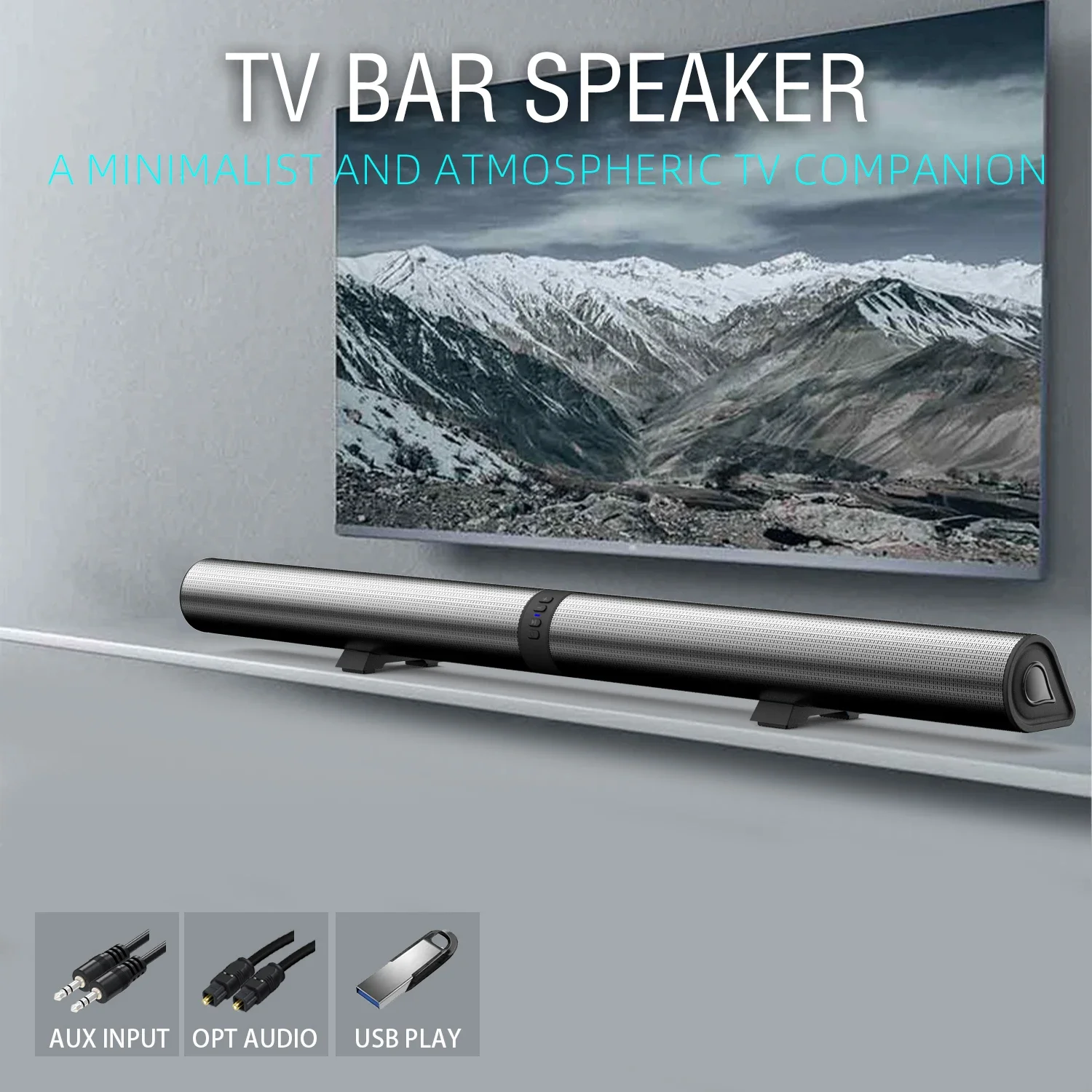 Home Cinema Of Soundbar - FM Soundbar TV Bluetooth Hoparlörler HDMI/AUX/BT/OPT
