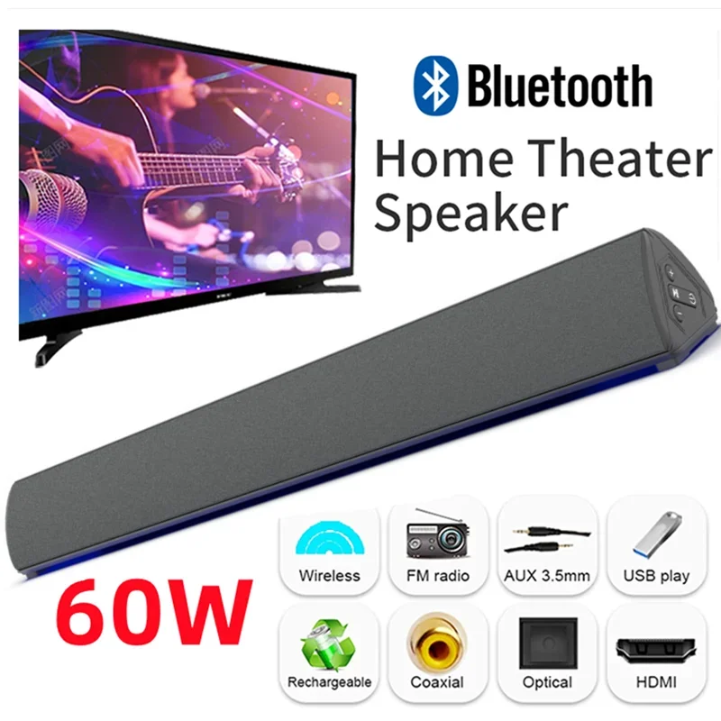 Home Cinema Sony - 60W kablosuz TV PC soundbar'da Bluetooth