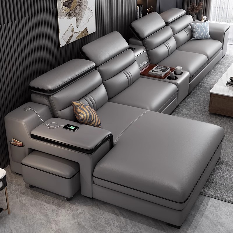 Home Cinema In Small Room - Lüks İtalyan Küçük Daire Kanepeleri Çok