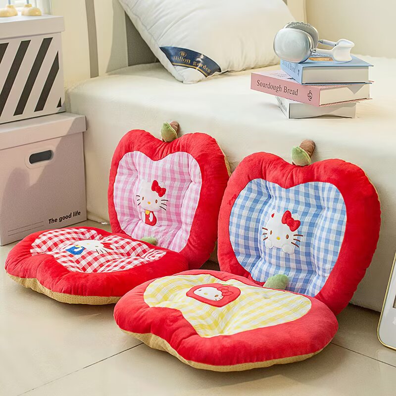 Home Cinema Chairs - Sevimli Hello Kitty Elma Şekilli Peluş