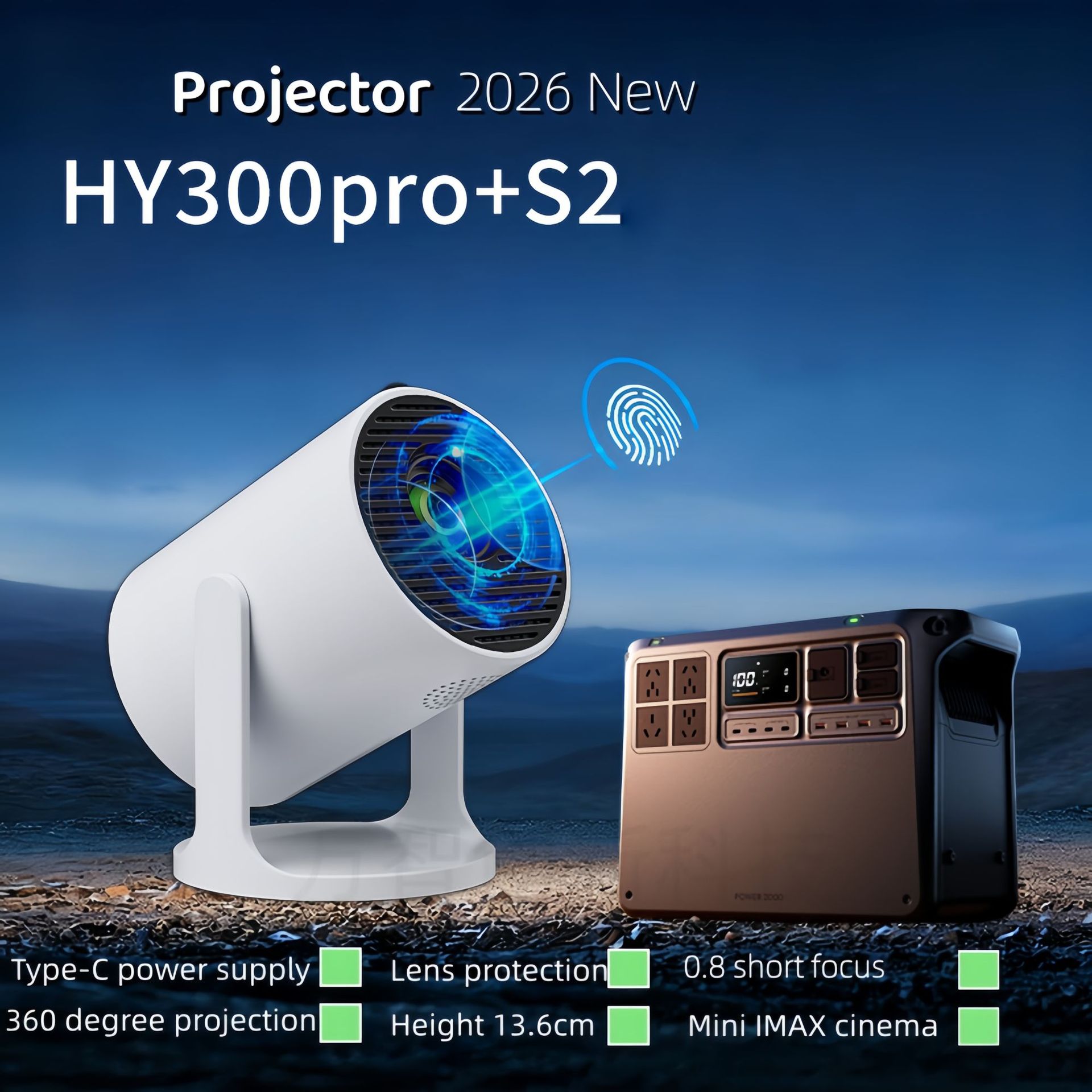 Home Cinema Ultra Short Throw Projector - Akıllı Ultra Kısa Mesafe Projektör, 4K