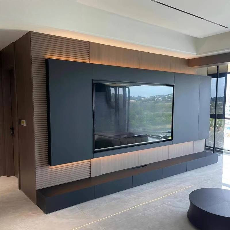 Home Cinema Furniture - Köşe MontajıTv Dolabı Dekorasyonu Minimalist Modern