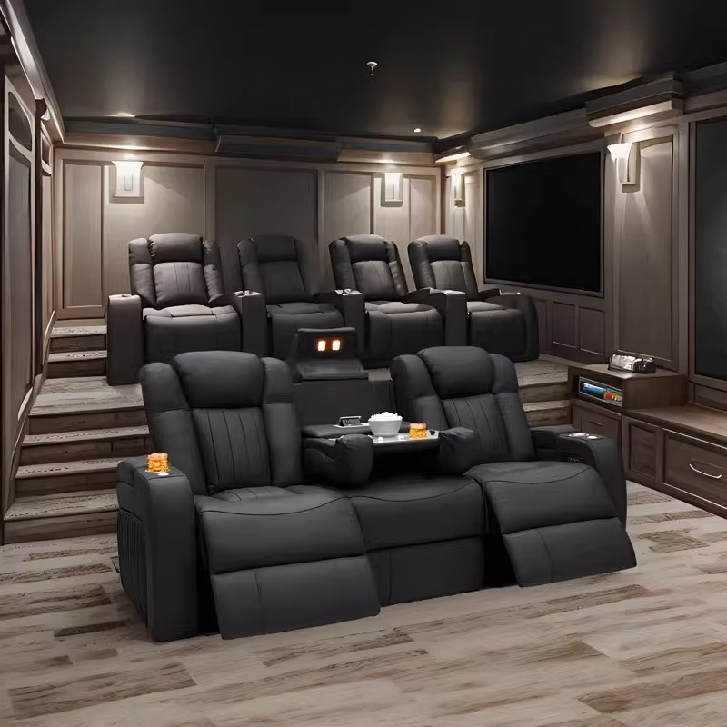 Home Cinema Chairs - Deri Yatar Koltuk Takımları Elektrikli Yatar