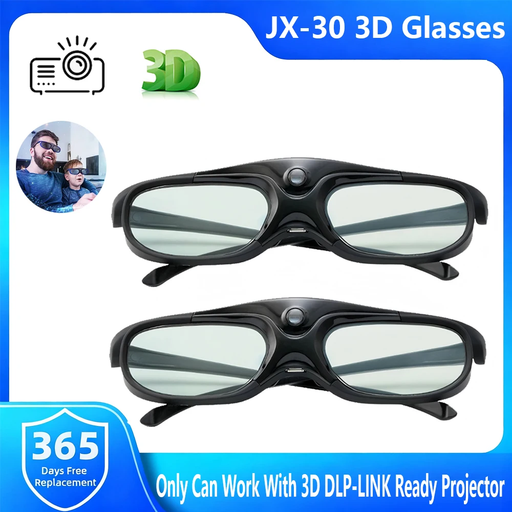 Home Cinema Glasses - JX-30 3D Gözlük Aktif Shutter 96-144HZ
