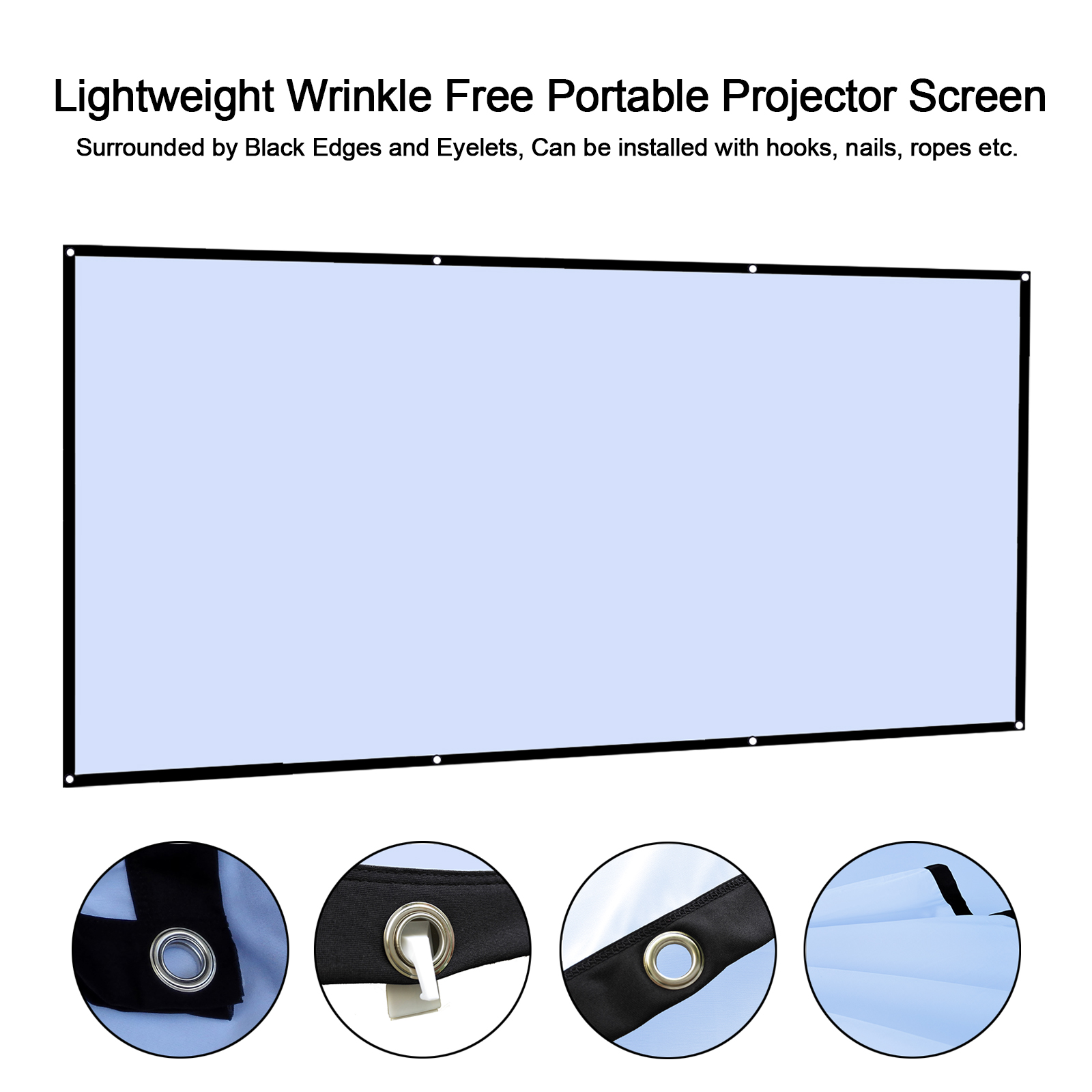 Projector Screen 100 Inch - 60 72 100 120 150 inç
