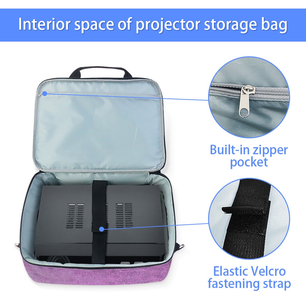 Projector Carrying Bag - Projektör Çantası Aksesuar Saklama Cepli Projektör