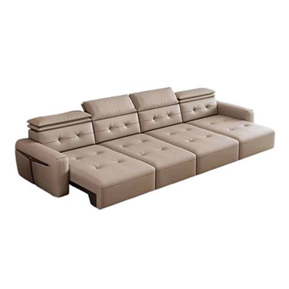 Home Cinema Furniture - MINGDIBAO Hakiki Deri Elektrikli Dönüştürülebilir Kanepe