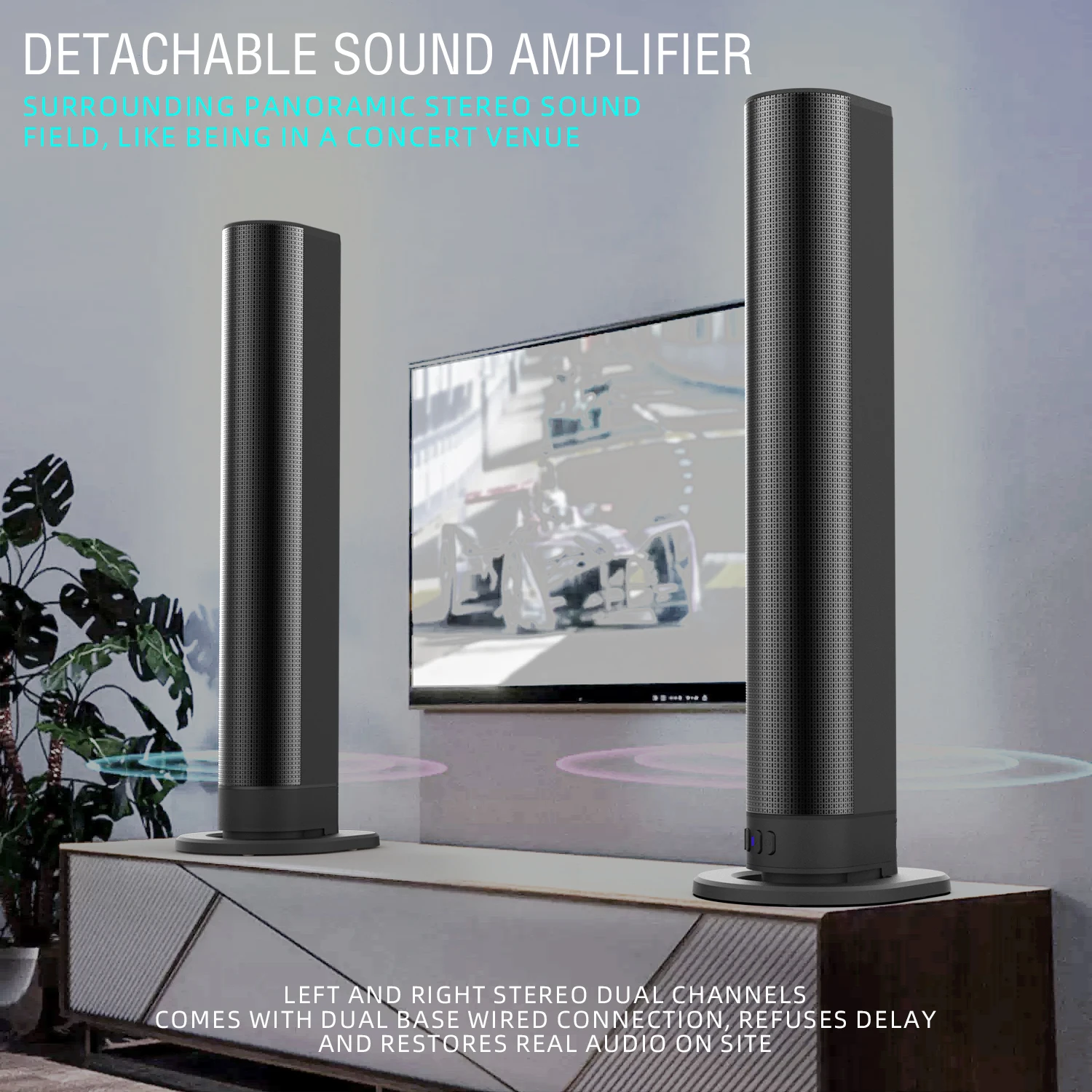 Home Cinema Of Soundbar - FM Soundbar TV Bluetooth Hoparlörleri HDMI/AUX/BT/OPT