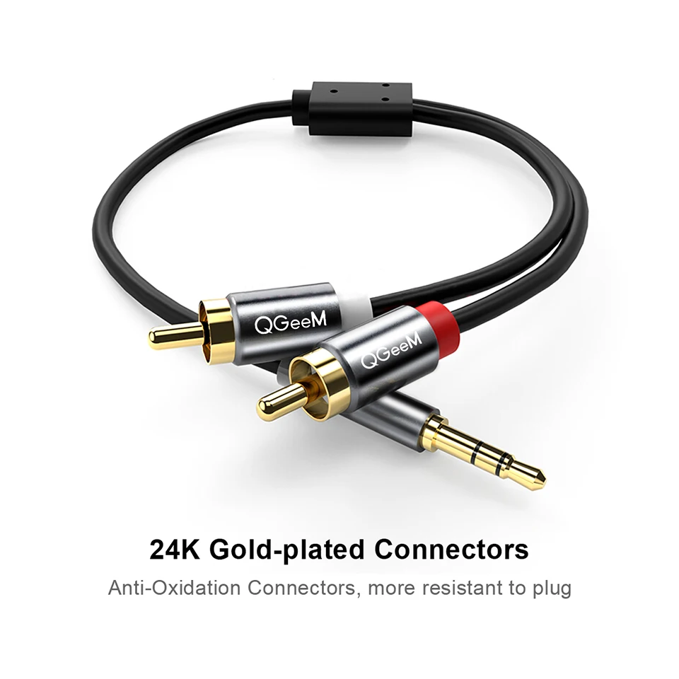 QGeeM RCA Kablosu 2RCA - 3.5mm - Home Cinema Furniture incelemesi ve fiyatı