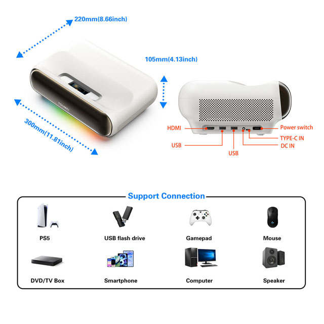 Üç Renkli Lazer Projektör Ultr - Home Cinema Ultra Short Throw Projector incelemesi ve fiyatı