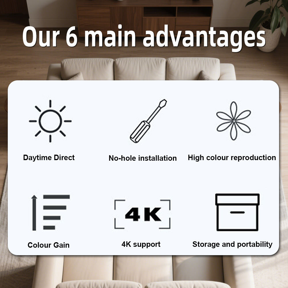 Evrensel Projektör Ekranı 80/1 - Projector Screen 100 Inch incelemesi ve fiyatı