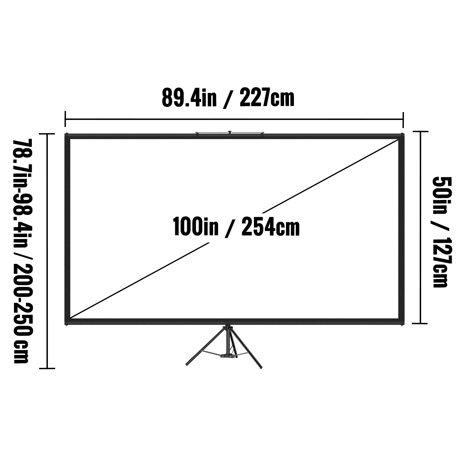 100 İnç Tripodlu Projeksiyon P - Projector Screen 100 Inch incelemesi ve fiyatı
