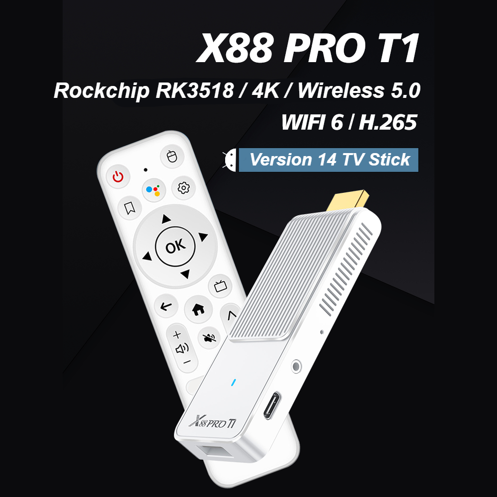 X88 T1 TV Stick Android14 Rock - Home Cinema Quad incelemesi ve fiyatı