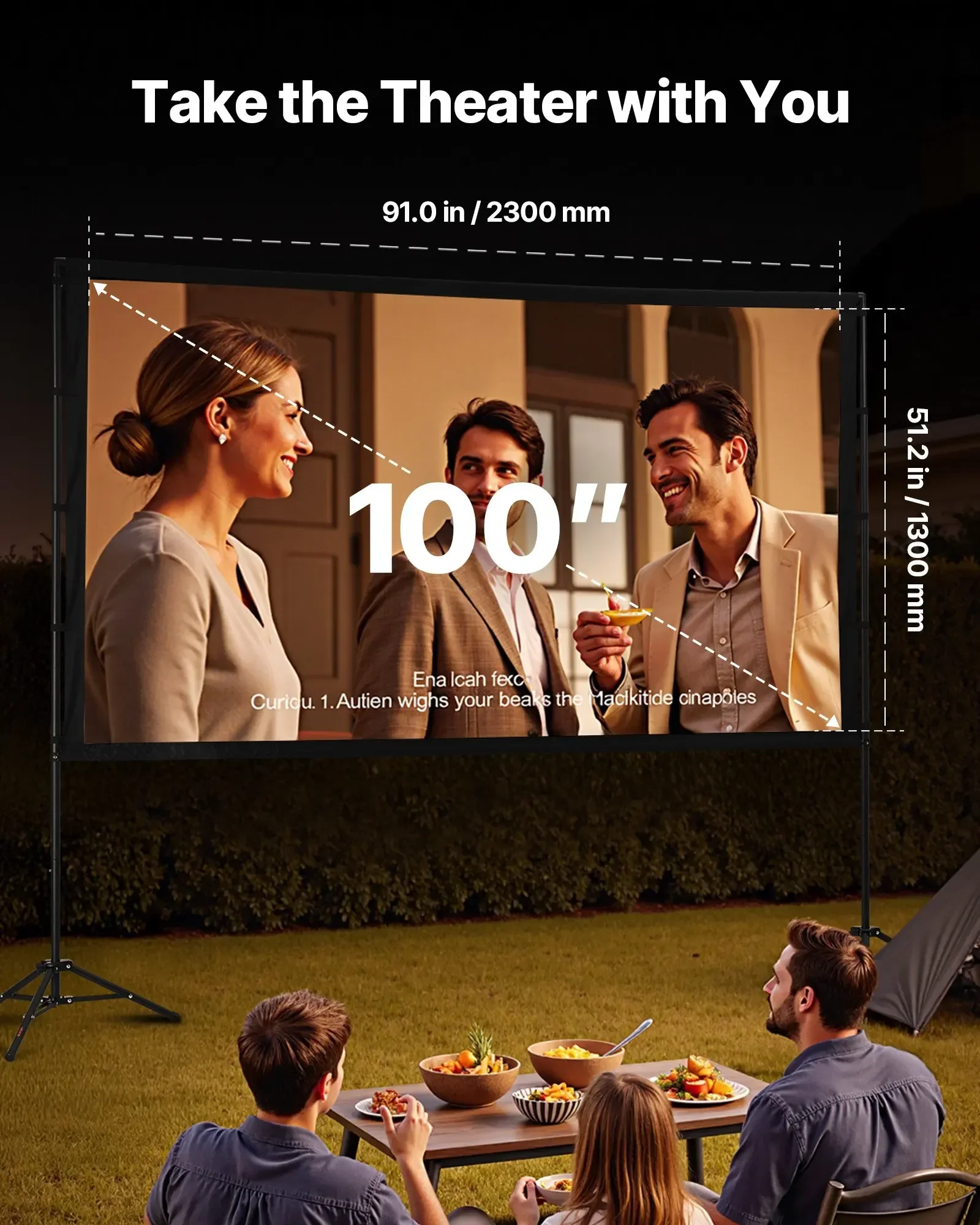 2 Ayaklı Tripod Projektör Perd - Projector Screen 100 Inch incelemesi ve fiyatı