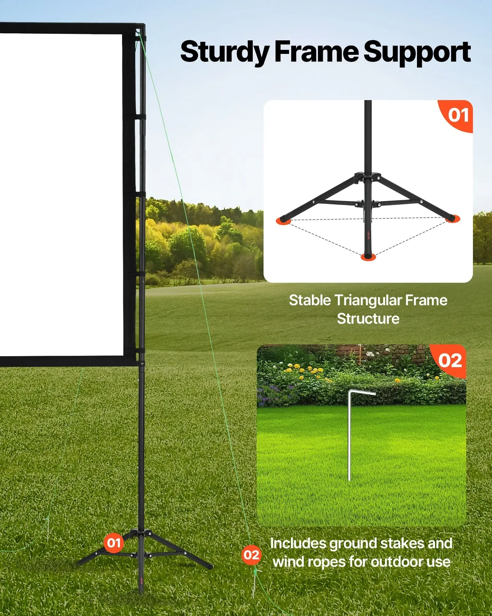 2 Ayaklı Tripod Projektör Perd - Projector Screen 100 Inch incelemesi ve fiyatı