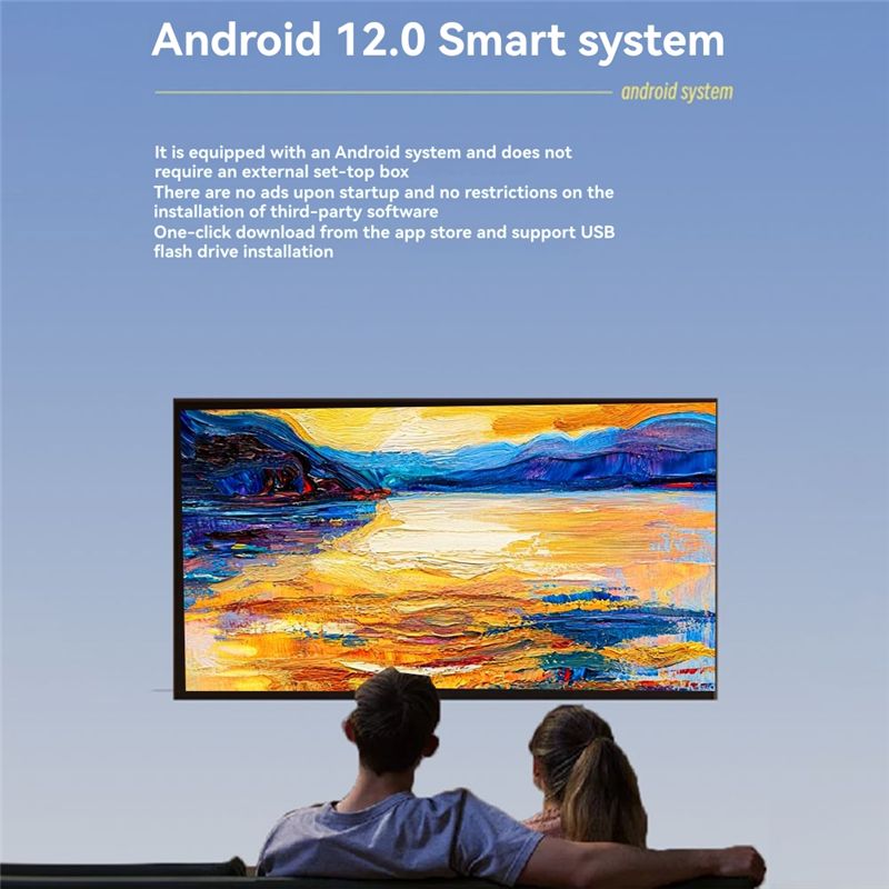 1080P Android 12 için Wifi 6 1 - Home Cinema Quad incelemesi ve fiyatı