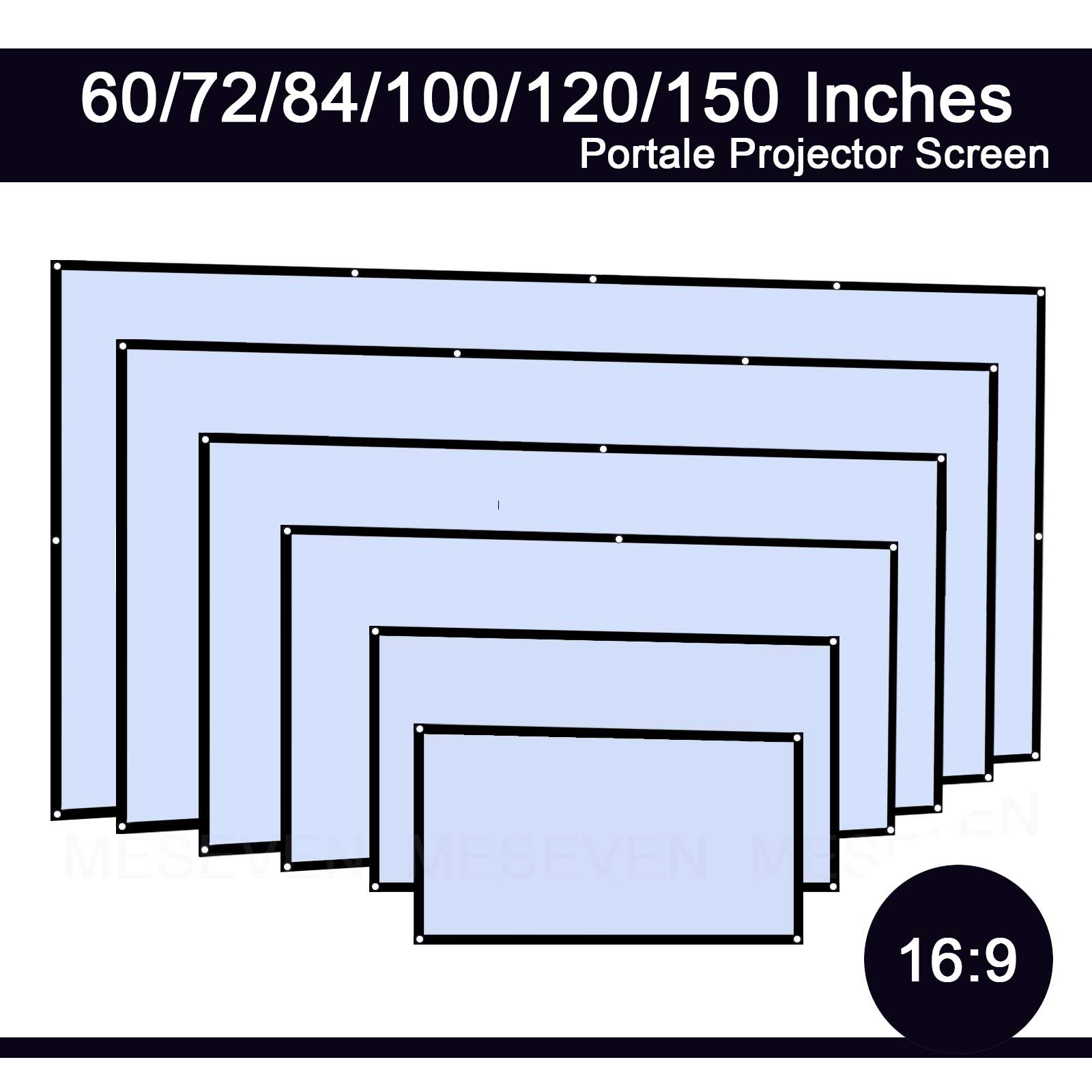 60 72 100 120 150 inç 16:9 taş - Projector Screen 100 Inch incelemesi ve fiyatı